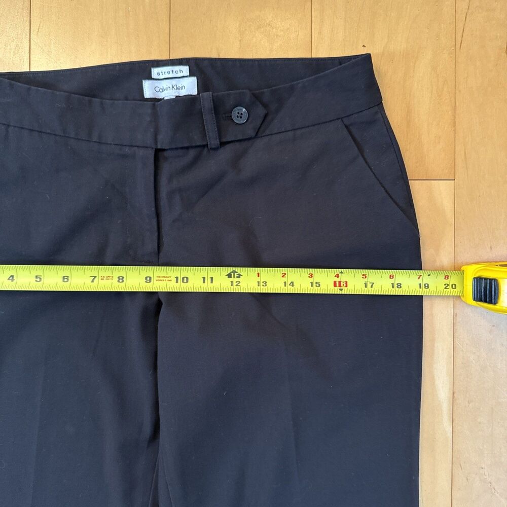 WIDE LEG Calvin Klein Women’s Size 6 Black Stretch Dress Pants - Picture 4 of 10